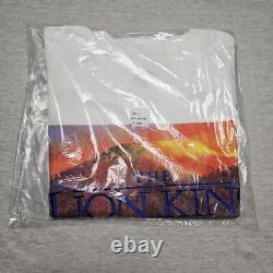 T-shirt Disney Le Roi Lion Adulte GRAND Promo Première du Film Couture Simple Vintage