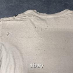 T-shirt blanc vieilli Disney Le Roi Lion AOP vintage des années 90 taille unique OSFA XL