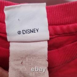 T-shirt rare du Roi Lion Disney des années 1990, fabriqué aux États-Unis, avec simple couture.