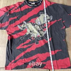 T-shirt rayé des hyènes du Roi Lion Disney des années 90