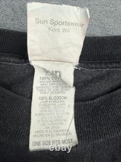 T-shirt vintage Disney Le Roi Lion OSFM noir Simba Mufasa graphique promo du film