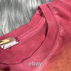 T-shirt vintage Disney Le Roi Lion Tie Dye Ombre à couture simple