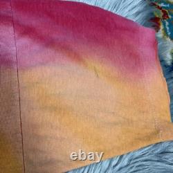 T-shirt vintage Disney Le Roi Lion Tie Dye Ombre à couture simple