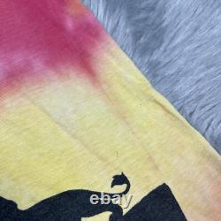 T-shirt vintage Disney Le Roi Lion Tie Dye Ombre à couture simple