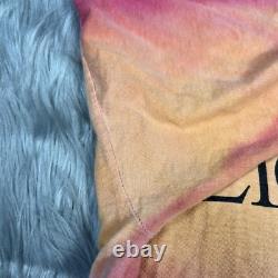 T-shirt vintage Disney Le Roi Lion tie-dye ombre à couture simple