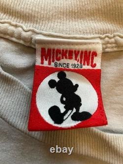 T-shirt vintage Disney des années 90 avec grand imprimé méchant Roi Lion Scar Mickey INC taille M/L