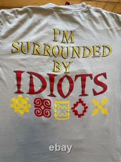 T-shirt vintage Disney des années 90 avec grand imprimé méchant Roi Lion Scar Mickey INC taille M/L