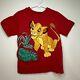 T-shirt Vintage Le Roi Lion Simba Timon Des Années 90 Taille Enfant 4 6 Sm Disney Store Rare