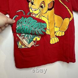 T-shirt vintage Le Roi Lion Simba Timon des années 90 taille enfant 4 6 SM Disney Store RARE