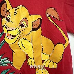 T-shirt vintage Le Roi Lion Simba Timon des années 90 taille enfant 4 6 SM Disney Store RARE