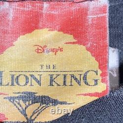 T-shirt vintage des années 90 Disney Le Roi Lion couture unique recto-verso fabriqué aux États-Unis taille L