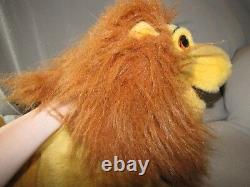 The Lion King Stuffed Peluche Disney Store Simba & Sarabi / Nala Puppet Big Large