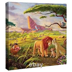 Thomas Kinkade Studios Disney Le Roi Lion Souviens-toi de qui tu es 14 x 14