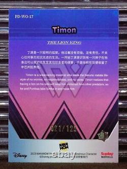 Timon /125 Lion King 2023 Fantôme Disney 100 Ans De Merveille Wo-17 Purple Prizm