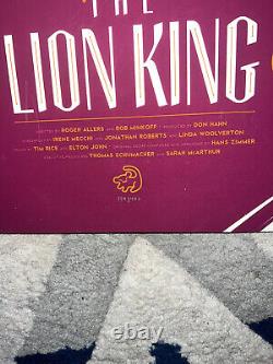 Tom Whalen Lion Roi Disney Mondo Rare Film Imprimer