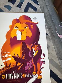 Tom Whalen Lion Roi Disney Mondo Rare Film Imprimer