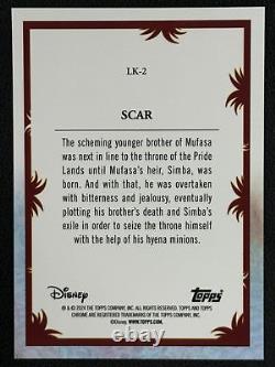 Topps Chrome Disney Le Roi Lion Simba Oncle Scar Mufasa Frère /30 SSP D2W