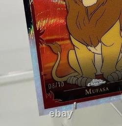 Topps Disney Chrome 2024 Mufasa /10 Le Roi Lion 30e anniversaire LK-3 Vague noire