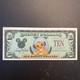 Très Rare Disney Dollars Billet De 10 $, Simba Roi Lion Numéro De Série Bas Série De 1997