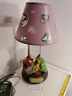 Très Rare Vintage! Lampe Musicale Disney Lion King Animée Avec Simba & Pumba