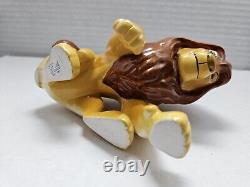 Très rare! 1994 Disney Le Roi Lion Mufasa & Simba Ensemble de figurines en céramique par Schmid