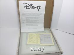 Trésors Disney Lion King Gravure Serigraphie Simba & Nala 1994 Avec COA Encadré