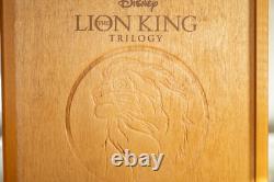 Trilogie Le Roi Lion Édition Limitée Boîte en Bois Blu-ray DVD Très Rare jamais utilisée