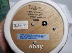 VINTAGE 1994 Disney LE ROI LION Musical Circle Révoltant en Céramique Merveilleux RARE