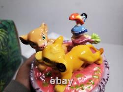 VINTAGE 1994 Disney LE ROI LION Musical Circle Révoltant en Céramique Merveilleux RARE