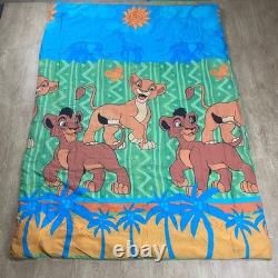 VTG 1994 DISNEY LE ROI LION LA FIERTE DE SIMBA 2 ENORMES DRAPS ENSEMBLE DE 7 PIÈCES AVEC JUPE DE COUETTE