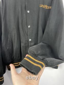 Veste bomber vintage des années 90 Disney Le Roi Lion Taille L Unisexe Fabriquée aux États-Unis