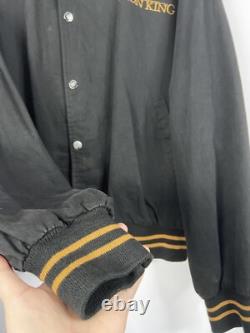 Veste bomber vintage des années 90 Disney Le Roi Lion Taille L Unisexe Fabriquée aux États-Unis