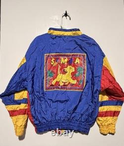 Veste coupe-vent Disney vintage Le Roi Lion pour enfant ! Rouge, bleu, jaune ! Un indispensable ! Taille 6