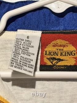 Veste coupe-vent Disney vintage Le Roi Lion pour enfant ! Rouge, bleu, jaune ! Un indispensable ! Taille 6