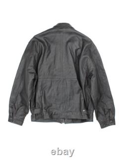 Veste en cuir Disney Le Roi Lion 1994 90s noire rare vintage (taille L)