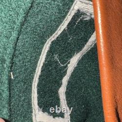 Veste en cuir et laine de l'équipe d'animation du Roi Lion Disney vintage taille petite