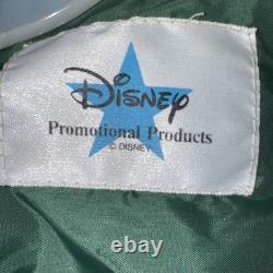 Veste en cuir et laine de l'équipe d'animation du Roi Lion Disney vintage taille petite