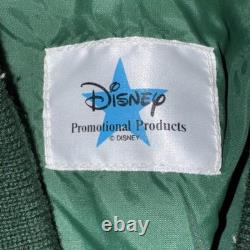 Veste en cuir et laine de l'équipe d'animation vintage du Roi Lion Disney Taille XL