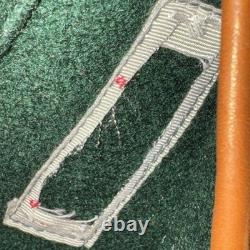 Veste en cuir et laine de l'équipe d'animation vintage du Roi Lion Disney Taille XL