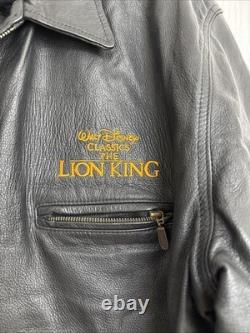 Veste en cuir vintage du Roi Lion 1994