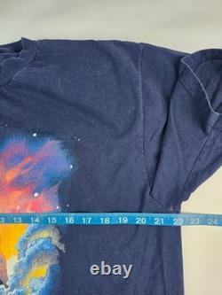 Vintage 1994 Disney Le Roi Lion Mufasa dans les nuages bleu foncé taille XL état neuf