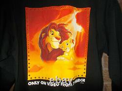 Vintage 90s/2000s Le Roi Lion 2 Simbas Pride Promo Chemise Disney L 44''