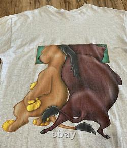 Vintage 90s Disney Store The Lion King Party Animals T-shirt Taille Osfa