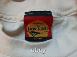 Vintage 90s Le Lion King Chemise Disney Film Promo Chemise Simba Taille L