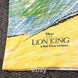 Vintage 90s Lion King Disney Film Film Promo T-shirt Original Aop Adulte Grand