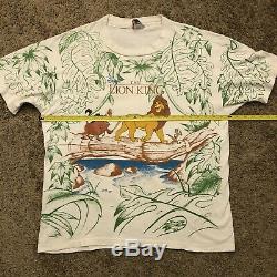 Vintage Disney Le Roi Lion All Over Imprimer T-shirt Osfa