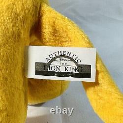 Vintage Disney Le Roi Lion Simba et Nala En Amoureux Peluche Baiser Neuf avec Étiquette