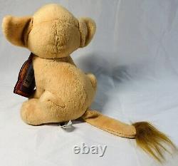 Vintage Disney Le Roi Lion Simba et Nala En Amoureux Peluche Baiser Neuf avec Étiquette