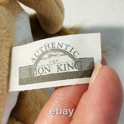 Vintage Disney Le Roi Lion Simba et Nala En Amoureux Peluche Baiser Neuf avec Étiquette