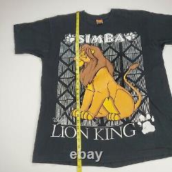 Vintage Disney Lion King Simba T-shirt 90s Taille XL Single Stitch Film Promo